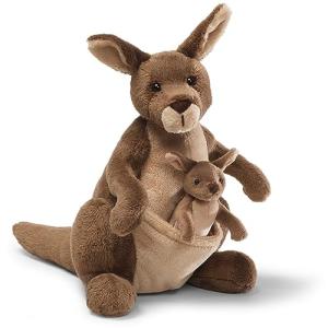 GUND Jirra Kangaroo Plush Toy with Joey