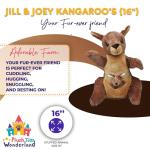 Jill & Joey Kangaroo Plush Toy with Baby