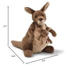 GUND Jirra Kangaroo Plush Toy with Joey