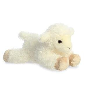 Aurora Mini Flopsie Luna Lamb Stuffed Animal 8”