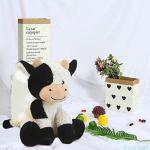 9" Soft Cuddly Cow Plush Toy for Kids