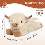 Fluffy Highland Cow Plushie with Lavender Scent