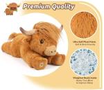 14-Inch Highland Cow Plush Toy with Moo Sound