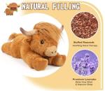 Microwavable Fluffy Highland Cow Plush Toy
