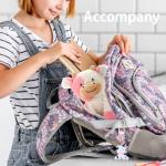 Cuddly Purple Cow Plush Toy and Keychain Set