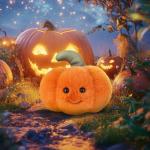 Apricot Lamb Pumpkin Plush Toy - 4.5 Inches