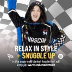 NASCAR-Themed Oversized Hooded Blanket for Adults