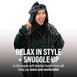 Wearable Cozy Blanket Hoodie Michigan State Spartan