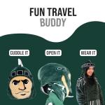 Wearable Cozy Blanket Hoodie Michigan State Spartan