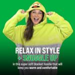 Oscar the Grouch Wearable Plush Hoodie Blanket