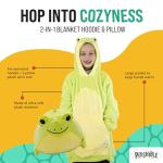 Frog Oversized Blanket Hoodie with Pocket