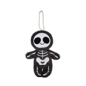 Halloween Black Skull Plushie - 4-inch Stuffed Toy