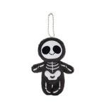 Halloween Black Skull Plushie - 4-inch Stuffed Toy