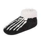Cozy Green Skeleton Bone Fleece Slippers