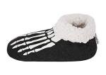 Cozy Green Skeleton Bone Fleece Slippers