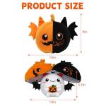 Reversible Bat Ghost Plush with Pumpkin Zipper