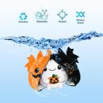 Reversible Bat Ghost Plush with Pumpkin Zipper