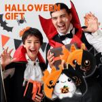 Reversible Bat Ghost Plush with Pumpkin Zipper