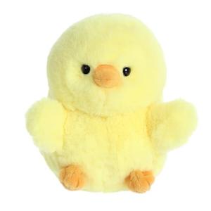 Aurora® Round Rolly Chickadee Stuffed Animal - Yellow