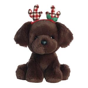 Aurora Holiday Cheer Rudy Chocolate Lab Plush Toy