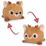 TeeTurtle Reversible Red Nose Reindeer Plushie