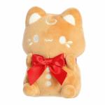 Festive Peach Gingerbread Meowchi Stuffed Animal