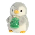 Festive Pompom Penguin Stuffed Animal - 8 Inches