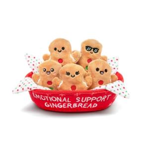 Gingerbread Plushies with Basket - Christmas Fun