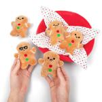 Gingerbread Plushies with Basket - Christmas Fun