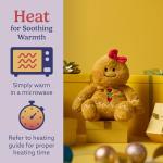 Gingerbread Girl Microwavable Plush Toy for Comfort