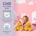 Gingerbread Girl Microwavable Plush Toy for Comfort