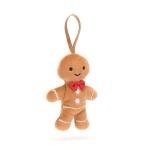 Jellycat Gingerbread Fred Festive Plush Ornament