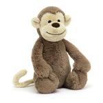 Jellycat Bashful Monkey Plush Toy, Medium 12 inches