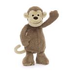 Jellycat Bashful Monkey Plush Toy, Medium 12 inches