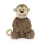 Jellycat Bashful Monkey Plush Toy, Medium 12 inches