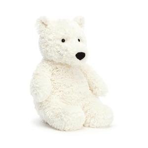 Jellycat Edmund Cream Bear Plush Toy, 10 inches