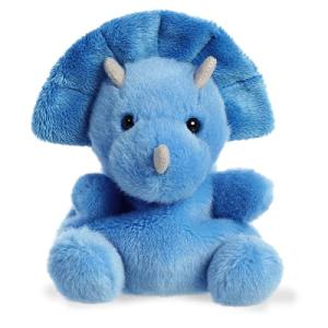 Aurora Palm Pals Triceratops Stuffed Animal - Blue