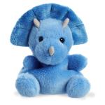 Aurora Palm Pals Triceratops Stuffed Animal - Blue