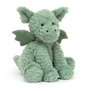 Jellycat Fuddlewuddle Dragon Plush Toy, 9 Inches