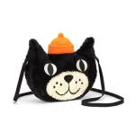 Jellycat Jack Cat Plush Crossbody Bag, 9 inches