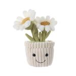 Kawaii Apricot Lamb Plush with Green Pot