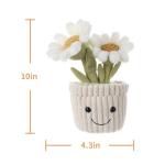 Kawaii Apricot Lamb Plush with Green Pot