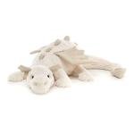 Jellycat Large Snow Dragon Plush Toy, 19.5