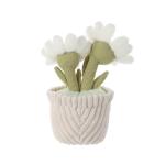 Kawaii Apricot Lamb Plush with Green Pot