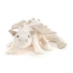 Jellycat Large Snow Dragon Plush Toy, 19.5
