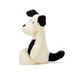 Bashful Black and Cream Puppy Plush Toy 7