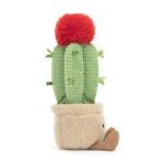 Jellycat Potted Moon Cactus Plush Toy, 8 inches