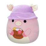 16in Peter The Pig Squishmallow with Bucket Hat
