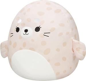 Lilou Beige Spotted Seal Squishmallow Plush Toy
