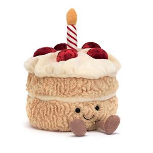 Jellycat Birthday Cake Plush Toy, 6 Inches